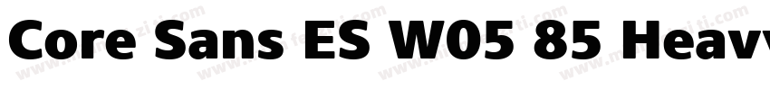 Core Sans ES W05 85 Heavy字体转换